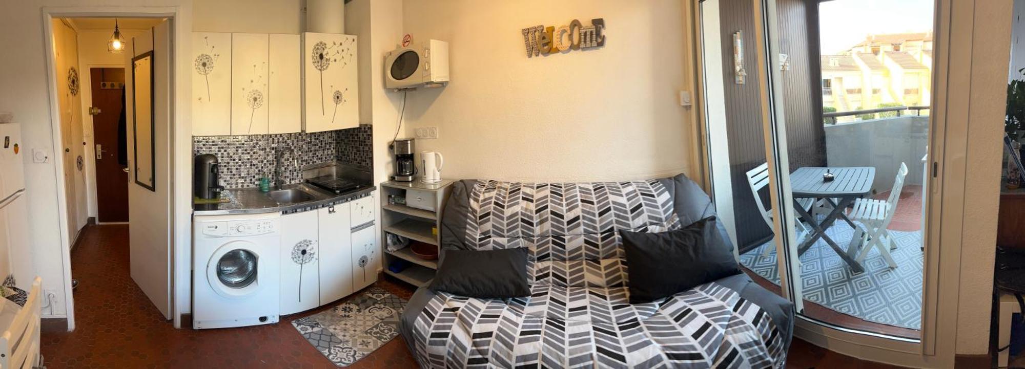 Kanumera Barcares, Vue Mer, Balcon Et Parking Prive Le Barcares Luaran gambar